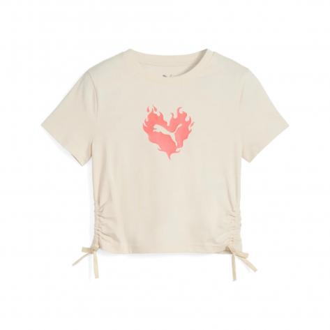 Puma Mädchen T-Shirt Flaming Love Knotted Tee G 685108 
