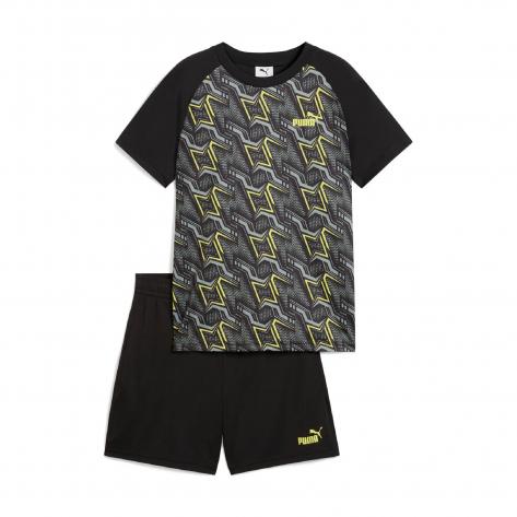 Puma Jungen Set TAD ESS Poly AOP Tee and Shorts Set B 686301 