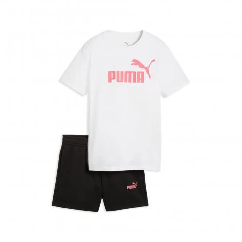 Puma Mädchen Set T-Shirt Logo Tee + Shorts Set 686307 