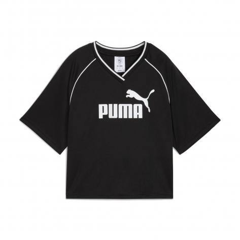 Puma Damen T-Shirt ESS Relaxed Cropped Football Jersey 688114 