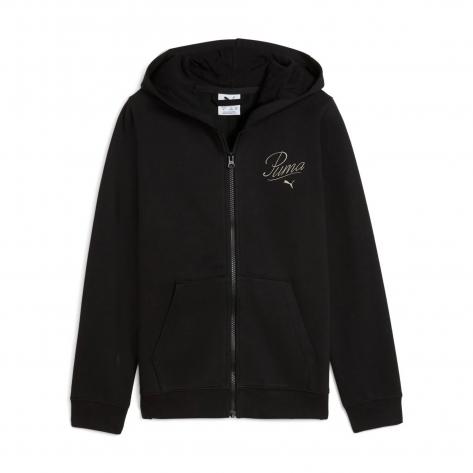 Puma Mädchen Sweatjacke ESS SCRIPT Full-Zip Hoodie FL G 689253 