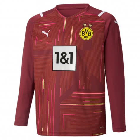 Puma Kinder Borussia Dortmund Torwarttrikot BVB GK Shirt Replica LS Jr 759101 