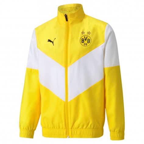 Puma Kinder Borussia Dortmund Trainingsjacke Prematch Jkt Jr 764296-01 164 Cyber Yellow | 164