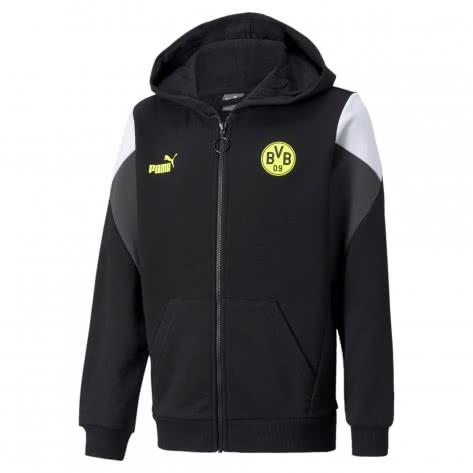 Puma Kinder Kapuzenpullover Borussia Dortmund FtblCulture FZ Hoody 764319 