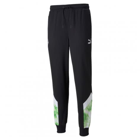 Puma Herren Trainingshose Borussia Mönchengladbach Iconic 765176-02 S Puma Black-Classic Green | S