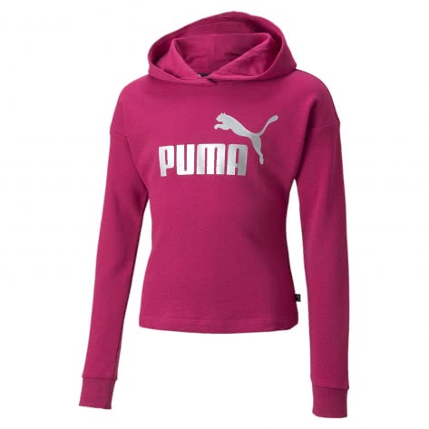 Укороченная толстовка с капюшоном Puma Mädchen Kapuzenpullover ESS+ Logo TR G 846957