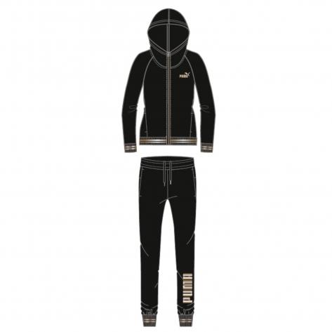 Puma Damen Trainingsanzug Gold Metallic Suit 847606 