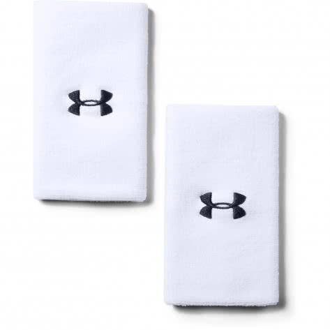 Under Armour Schweißbänder 6'' Performance Wristband 1218006-100 White | One size