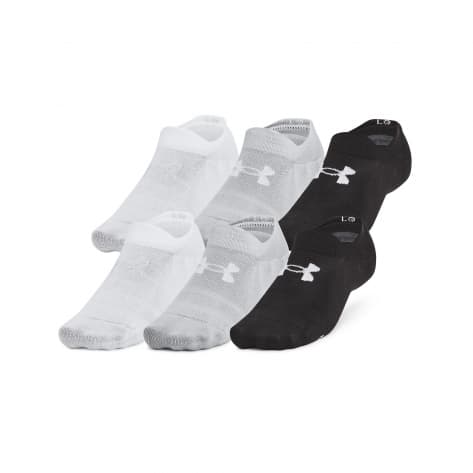 Under Armour Socken Essential 6-Pack Ultra Low Socks 1386240-002 42-47.5 Black | 42-47.5