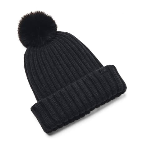 Under Armour Damen Mütze Halftime Pom Beanie 1386637-001 Black | One size