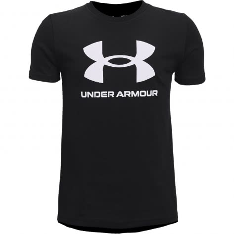 Under Armour Jungen T-Shirt Sportstyle Logo Short Sleeve 1363282-001 137-149 Black/White | 137-149