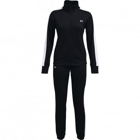 Under Armour Damen Trainingsanzug Tricot Tracksuit 1365147-001 M Black/White | M