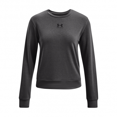 Under Armour Damen Pullover Rival Terry Crew 1369856-010 S Jet Gray | S