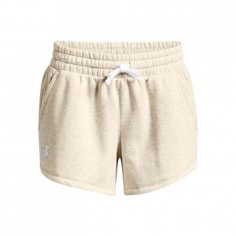 Under Armour Damen Short Rival Fleece Short 1369858-783 S Oatmeal Light Heather | S