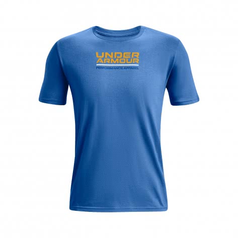 Under Armour Herren T-Shirt Multicolor Box Logo SS 1370529-474 M Victory Blue | M