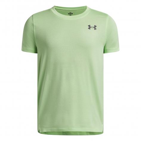 Under Armour Kinder T-Shirt Tech Vent Jacquard 6009902-712 149-160 LUMOS LIME/CASTLEROCK | 149-160