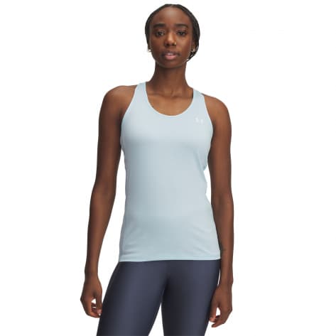 Under Armour Damen Tank Top HeatGear Racer 1328962-494 XL Stream/White | XL