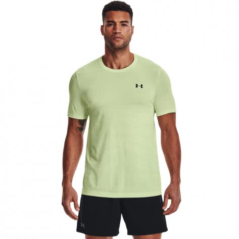 Under Armour Herren Trainingsshirt Seamles Wave Short Sleeve 1373726-369 S Phosphor Green | S