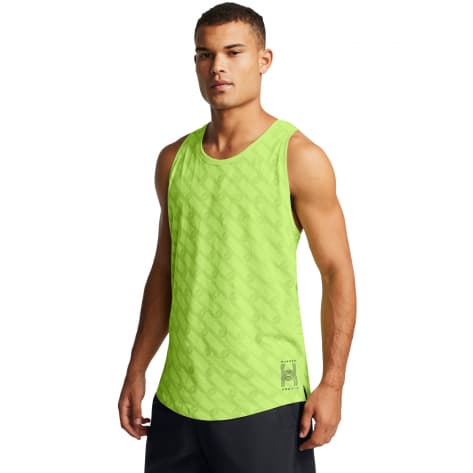 Under Armour Herren Tanktop Run Anywhere Singlet 1386619-304 L Morph Green | L