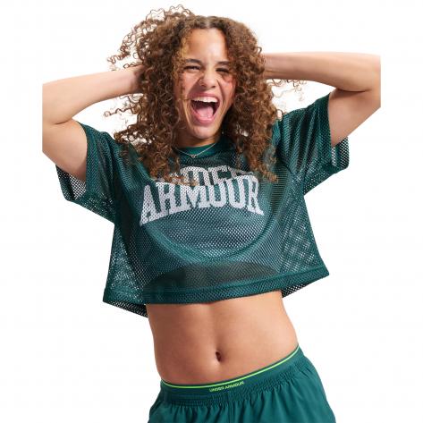 Under Armour Damen T-Shirt Football Mesh Crop Tee 6010953 