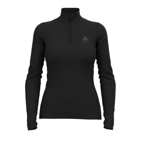 Футболка Odlo Damen Langarmshirt BL с круглым вырезом горловины LS наполовину застегивающаяся на молнию 111501 12490₽
