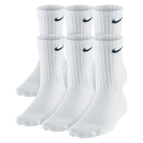 Nike Value Cotton Socken 3er Pack SX4508-101 34-38 White/(Black) | 34-38