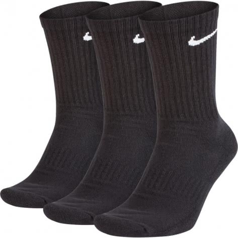 Nike Unisex Sportsocken Everyday Cushion Crew 3PR SX7664-010 42-46 Black/White | 42-46