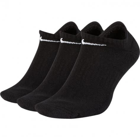 Nike Unisex Sportsocken Everyday Cushion No-Show 3PR SX7673-010 42-46 Black/White | 42-46