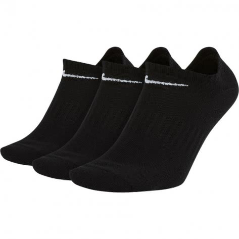 Nike Unisex Sportsocken Everyday Lightweight No-Show 3PR SX7678-010 38-42 Black/White | 38-42