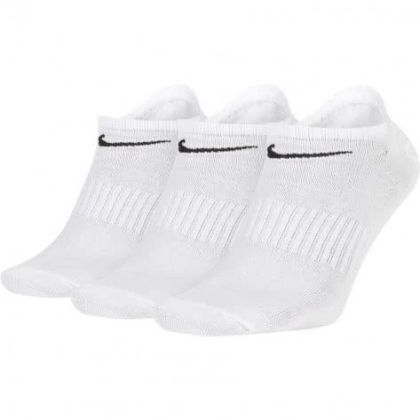Nike Unisex Sportsocken Everyday Lightweight No-Show 3PR SX7678-100 34-38 White/Black | 34-38