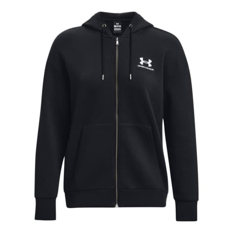Under Armour Damen Kapuzenjacke Essential Fleece FZ Jacket 1379474-001 S Black | S