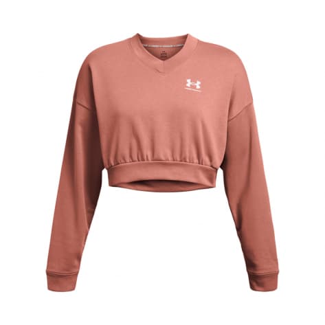 Under Armour Damen Kapuzenpullover Rival Terry OS Crop Crw 1382738 