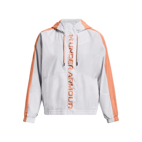 Under Armour Damen Trainingsjacke Rush Woven FZ Jacket 1369845-101 M White | M