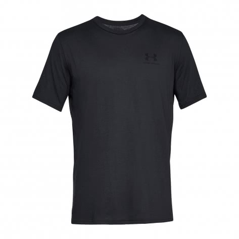 Under Armour Herren T-Shirt Sportstyle Left Chest 1326799-001 XXL Black/Black | XXL