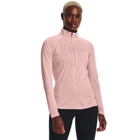 Under Armour Damen Shirt Tech 1/2 Zip Twist 1320128-676 XS Retro Pink/Metallic Silver | XS