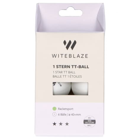 Witeblaze Tischtennis-Ball 1 STERN TT-Ball 1022399-1000 weiss | One size