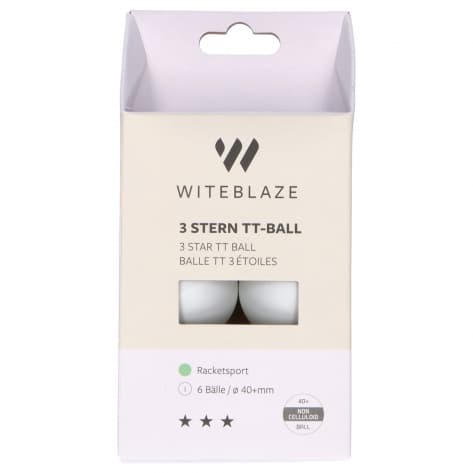 Witeblaze Tischtennis-Ball 3 STERN TT-Ball 1022397-1000 weiss | One size