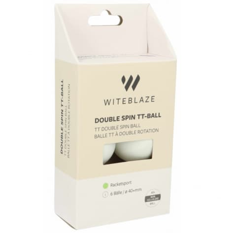 Witeblaze Tischtennisball DOUBLE SPIN 6er Pack 1022389 Weiß | One size