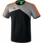 schwarz/grau melange/neon orange