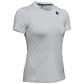 Under Armour Damen T-Shirt Rush Short Sleeve 1332468-011 XS Mod Gray/Black | XS