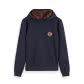 Scotch & Soda Herren Kapuzenpullover Ams Blauw Reversible Sweat 153562-0217 S Combo A | S
