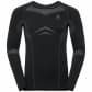 Odlo Herren Langarmshirt FUNDAMENTALS PERFORMANCE WARM 195792-60056 XXL Black - Odlo Graphite grey | XXL