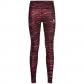 Odlo Damen Lauftight Zeroweight Print Reflective Tights 322911-37400 M Winetasting | M