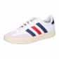 Off White/Dark Blue/Scarlet