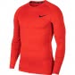 Nike Herren Funktionsshirt Top Compression Crew Long Sleeve BV5588-657 XXL University Red/Black | XXL