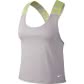 Nike Damen Tank Top Pro Women's Tank CD9717-059 XL ATMOSPHERE GREY/CYBER/WHITE | XL