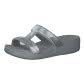 Crocs Damen Sandale Monterey Metallic Slip-On Wedge 207144 