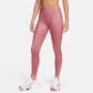 Nike Damen Tight Dri-FIT One Mid-Rise Shine Leggings DD5439-667 S Desert Berry/White | S