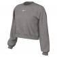 Nike Damen Pullover Studio Fleece Mid-Weight Oversized Cropped Crew IM8497 
