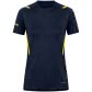 Jako Damen T-Shirt Challenge 6121-512 44 Marine Meliert/Neongelb | 44